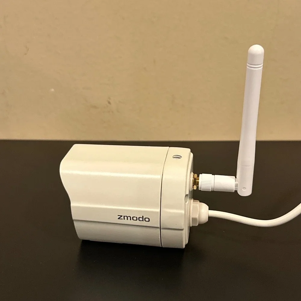 Zmodo ZP-IBH15-W Wireless Outdoor Security Camera White WiFi Bullet Camera